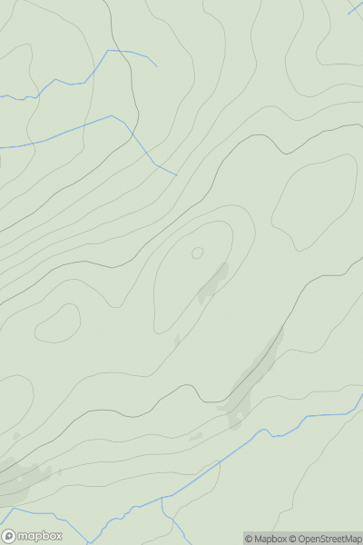 Thumbnail image for Sron Albannach showing contour plot for surrounding peak