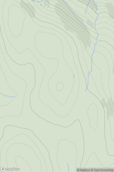 Thumbnail image for Cnocanallt showing contour plot for surrounding peak