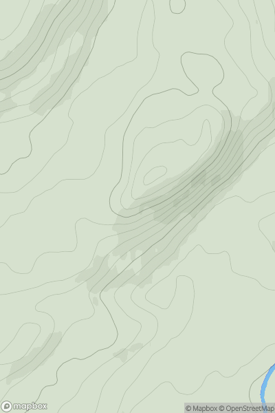 Thumbnail image for Dun Alva showing contour plot for surrounding peak