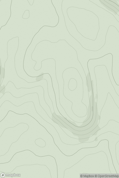 Thumbnail image for Capull Cloch showing contour plot for surrounding peak