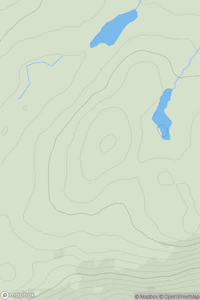 Thumbnail image for Cnoc Breacam showing contour plot for surrounding peak