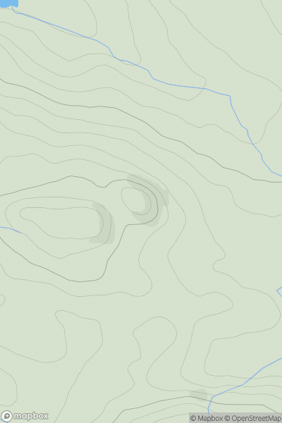 Thumbnail image for Skerry Fell showing contour plot for surrounding peak