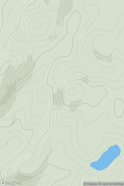 Thumbnail image for Dun an Dubh-challa showing contour plot for surrounding peak