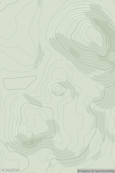 Thumbnail image for Dun Chonallaich North Top showing contour plot for surrounding peak