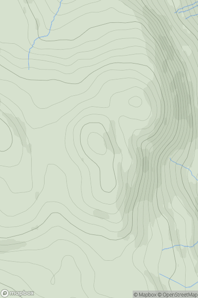 Thumbnail image for Creag Each showing contour plot for surrounding peak