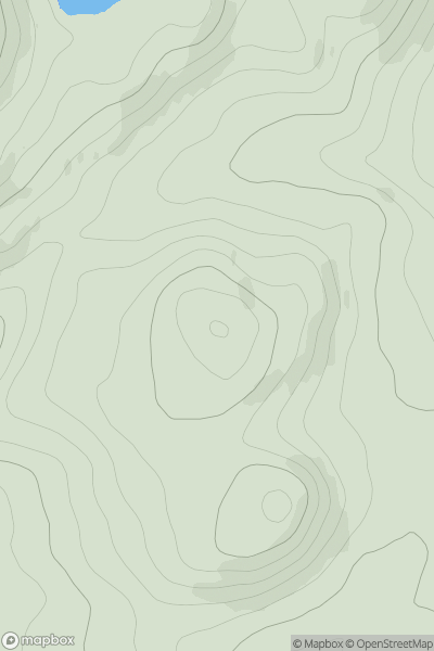 Thumbnail image for Creag Thulach showing contour plot for surrounding peak