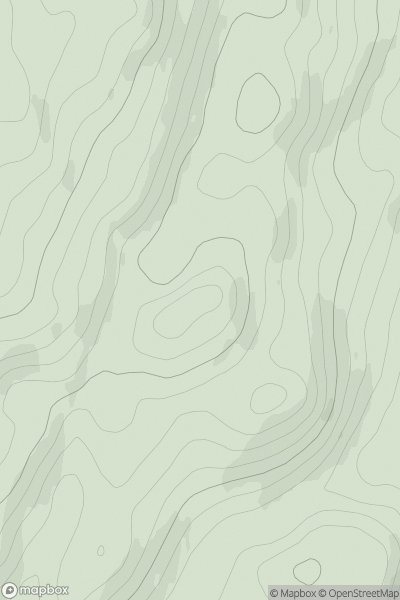 Thumbnail image for Cruach na Craoibhe showing contour plot for surrounding peak