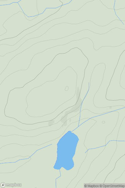 Thumbnail image for Cruach nam Fiadh West Top showing contour plot for surrounding peak