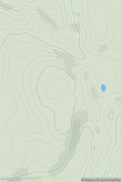 Thumbnail image for Cnoc Lochan nan Ceardach showing contour plot for surrounding peak