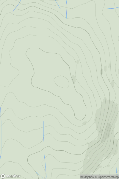 Thumbnail image for Murill Hill showing contour plot for surrounding peak