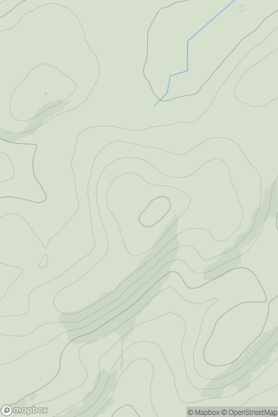 Thumbnail image for Cruach Airde showing contour plot for surrounding peak