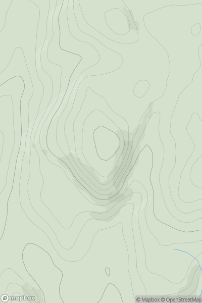 Thumbnail image for Beinn Sitheag showing contour plot for surrounding peak