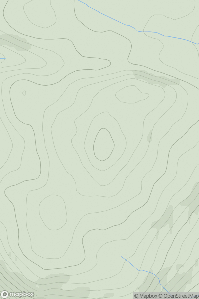 Thumbnail image for Ranachan Hill showing contour plot for surrounding peak