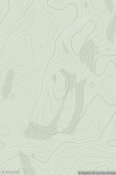 Thumbnail image for Creag a' Chromain showing contour plot for surrounding peak