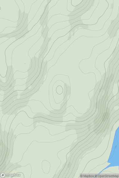 Thumbnail image for Cnoc Torran showing contour plot for surrounding peak