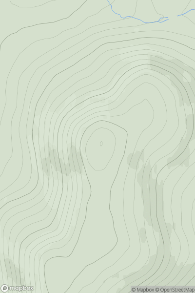 Thumbnail image for Cnoc Ceislein showing contour plot for surrounding peak