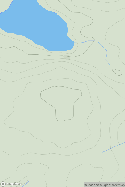 Thumbnail image for Skeroblin Hill showing contour plot for surrounding peak