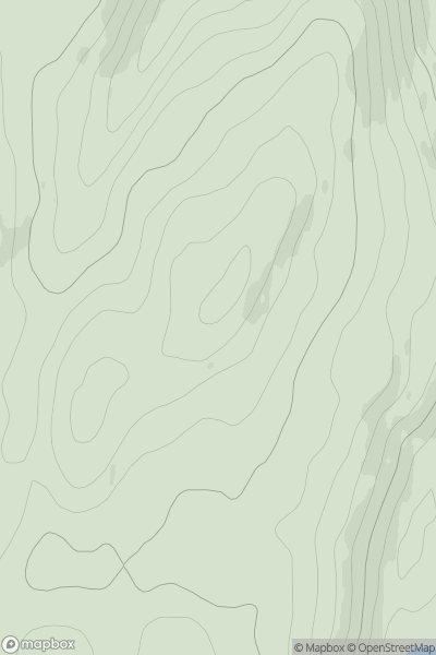 Thumbnail image for Cnoc Barmolloch showing contour plot for surrounding peak