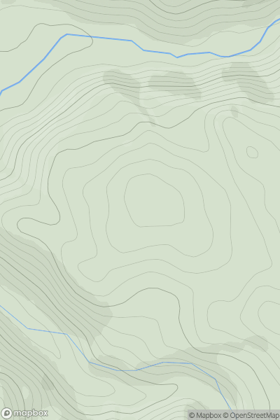 Thumbnail image for Cnoc Glen Gallain showing contour plot for surrounding peak