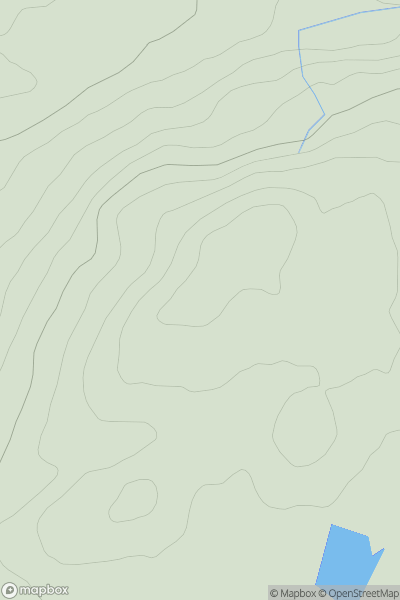 Thumbnail image for Cnoc Loch Lurach showing contour plot for surrounding peak