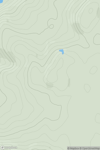 Thumbnail image for Cnoc Bealach Gaoithe showing contour plot for surrounding peak