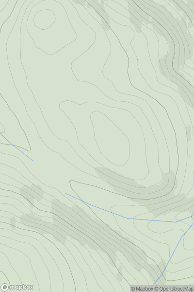 Thumbnail image for Finbracken Hill showing contour plot for surrounding peak