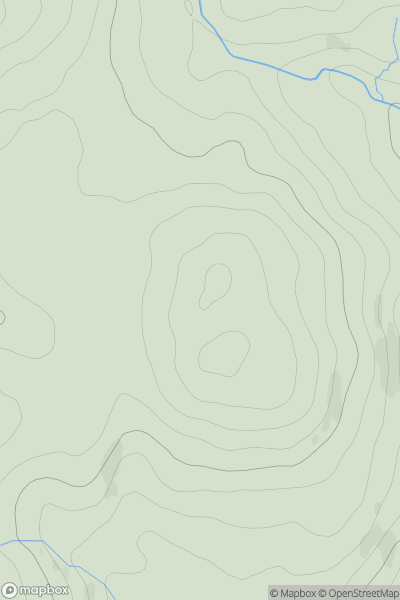 Thumbnail image for Skeroblin Cruach showing contour plot for surrounding peak