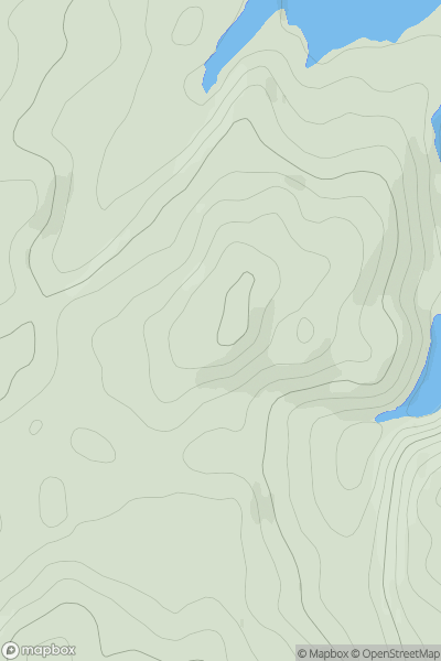 Thumbnail image for The Cruach showing contour plot for surrounding peak