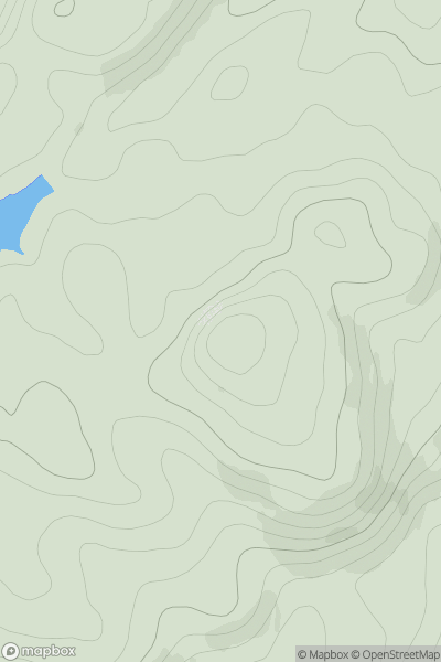 Thumbnail image for Cnoc Sithean showing contour plot for surrounding peak