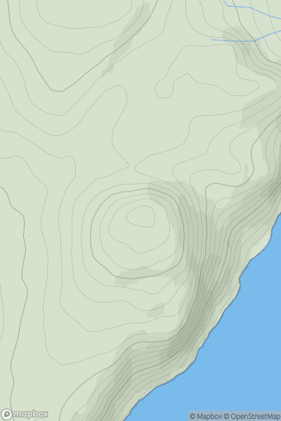 Thumbnail image for The Bastard showing contour plot for surrounding peak