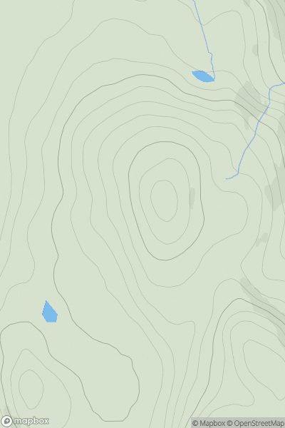 Thumbnail image for Cruach Kames showing contour plot for surrounding peak