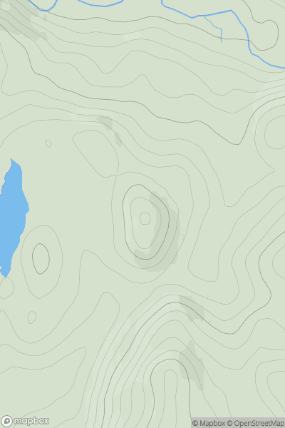 Thumbnail image for Glenamachrie Hill showing contour plot for surrounding peak