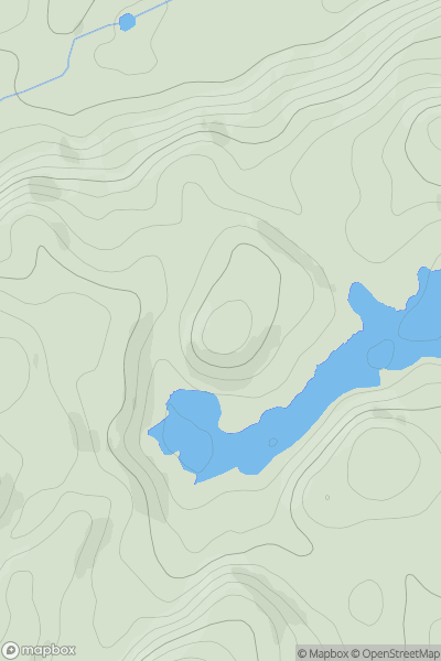 Thumbnail image for Cnoc Loch Gleann a' Bhearraidh showing contour plot for surrounding peak