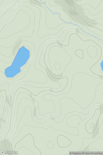 Thumbnail image for Cnocan Druim an Rathaid showing contour plot for surrounding peak