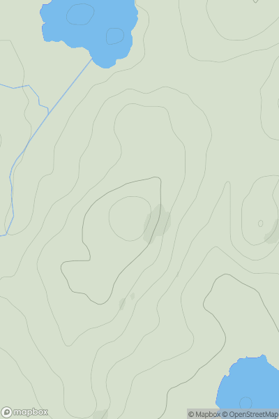 Thumbnail image for Cnoc Lomain showing contour plot for surrounding peak