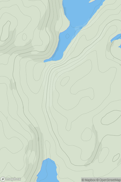 Thumbnail image for Cnoc Lochgair showing contour plot for surrounding peak