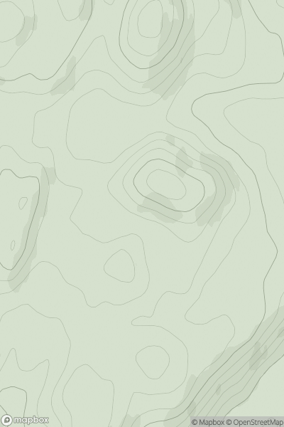 Thumbnail image for Barr a' Chuirn showing contour plot for surrounding peak
