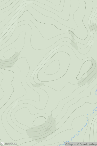 Thumbnail image for Craig of Achnabreck showing contour plot for surrounding peak