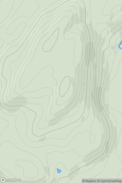 Thumbnail image for Creagan Breac showing contour plot for surrounding peak
