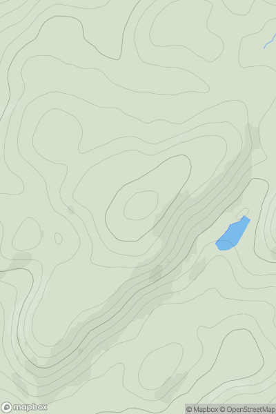 Thumbnail image for Clach na h-Ealtainne showing contour plot for surrounding peak