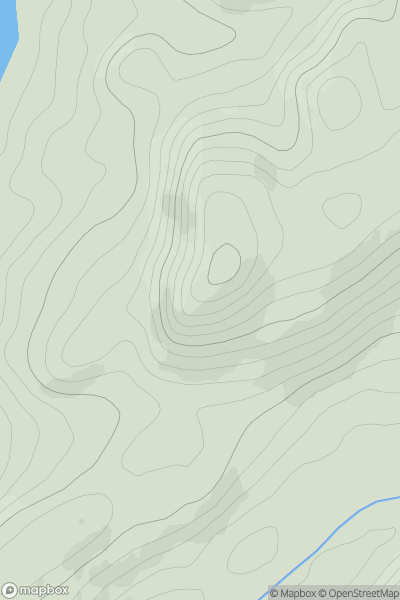 Thumbnail image for Barr an Longairt showing contour plot for surrounding peak