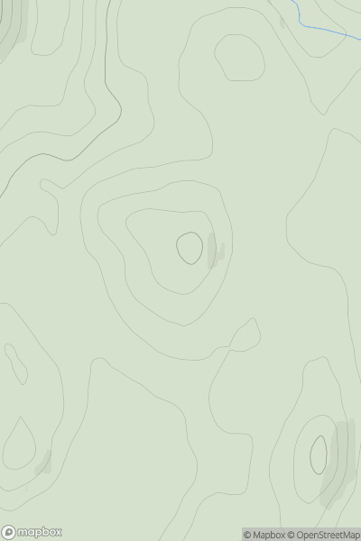 Thumbnail image for Barr Iola showing contour plot for surrounding peak