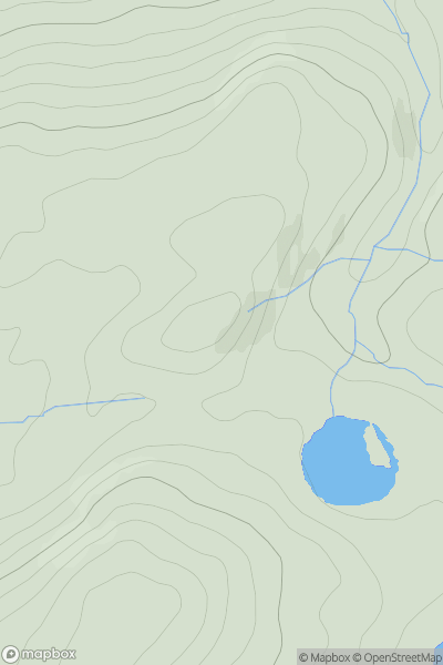 Thumbnail image for Creag Loisgte Dunultach showing contour plot for surrounding peak