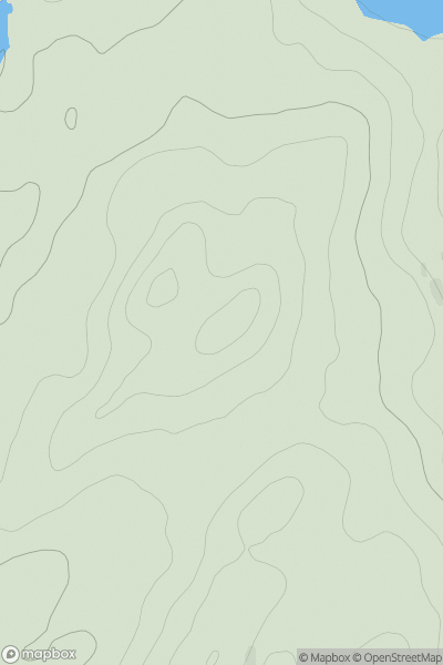 Thumbnail image for Cnoc Fearnoch showing contour plot for surrounding peak