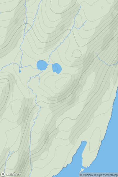 Thumbnail image for Dun a' Bhealaich showing contour plot for surrounding peak