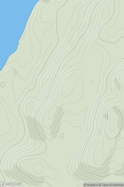 Thumbnail image for Cnoc Poltalloch showing contour plot for surrounding peak