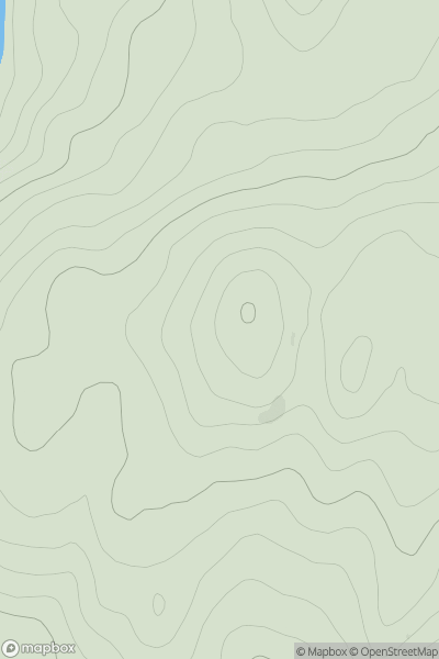 Thumbnail image for Barr Ganuisg showing contour plot for surrounding peak
