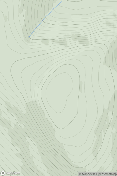 Thumbnail image for Farrmheall showing contour plot for surrounding peak