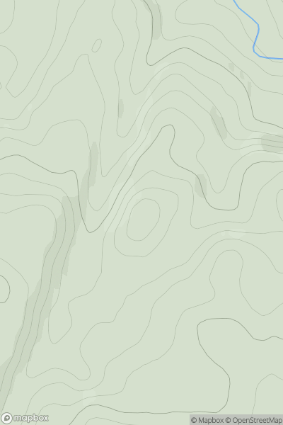 Thumbnail image for Cnoc Raera showing contour plot for surrounding peak