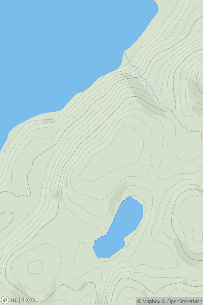 Thumbnail image for Cnocan Dubha showing contour plot for surrounding peak